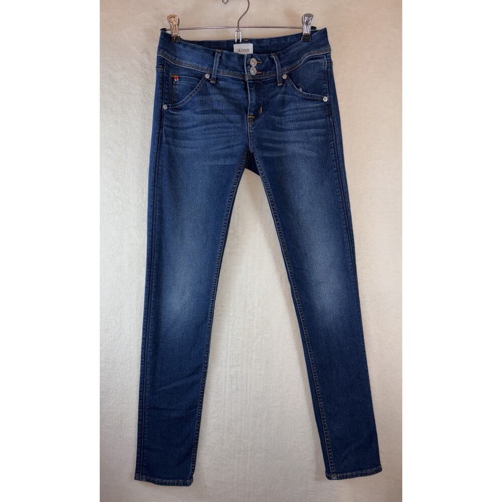 HUDSON Womens Size 26 COLLIN Skinny Blue Jeans Dark Wash